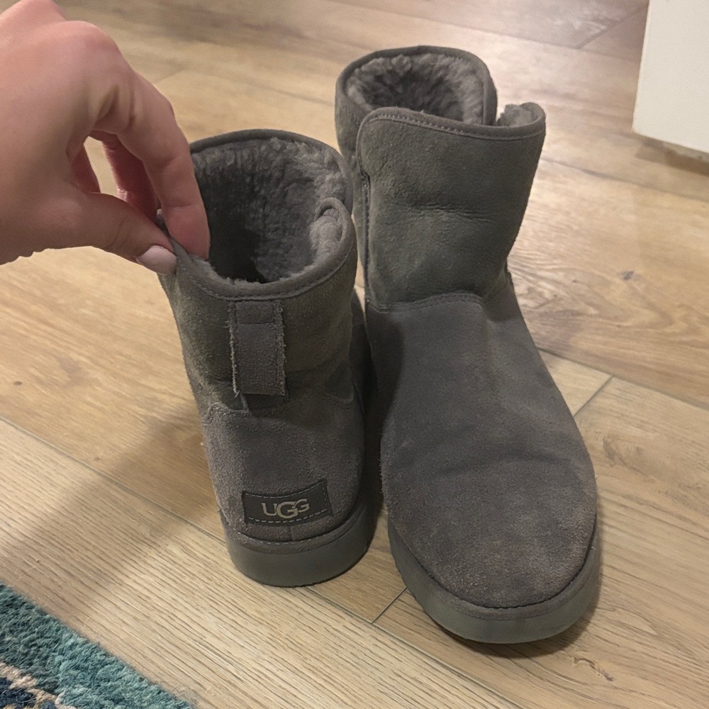UGG Charcoal Suede Ankle Boots